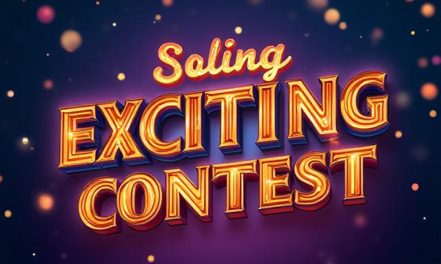 Exciting contest announcement with news theme